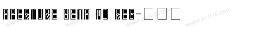 Aperture Beta Md Reg字体转换